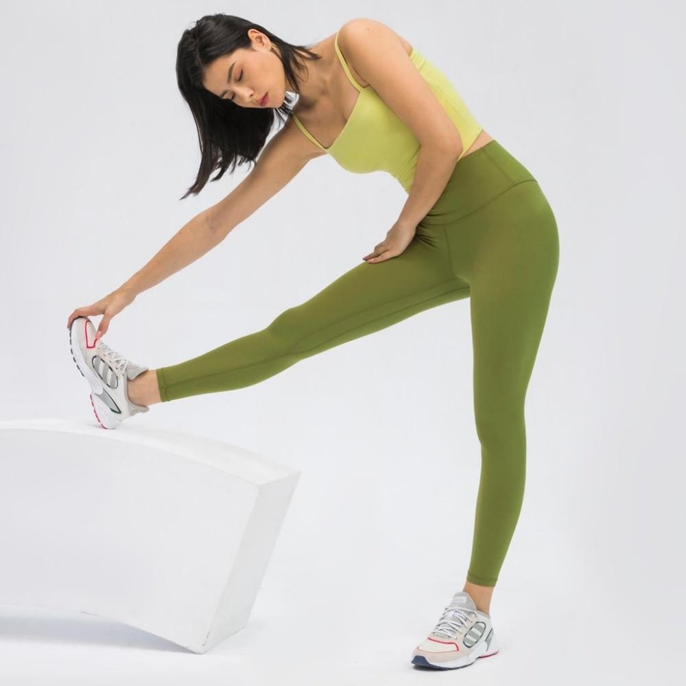 Women's Soft Athletic Fitness Leggings Bean Green